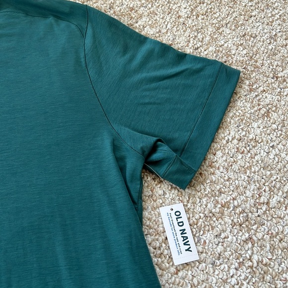 Old Navy Active Deep Teal Men's Short Sleeve Tee - Size Large - Picture 4 of 7